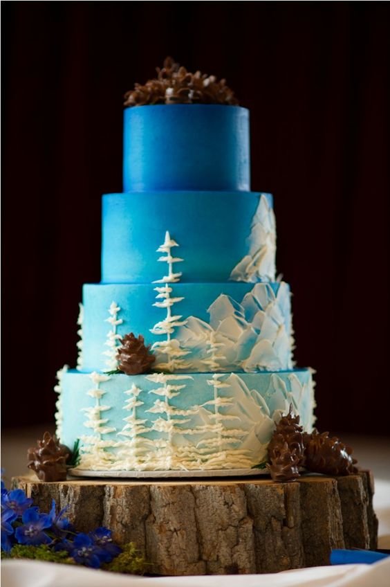 mountain forest wedding cake amazing cake ideas