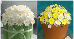 Top Cakes with Daisies