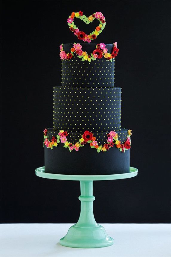 Amazing Black Wedding Cake