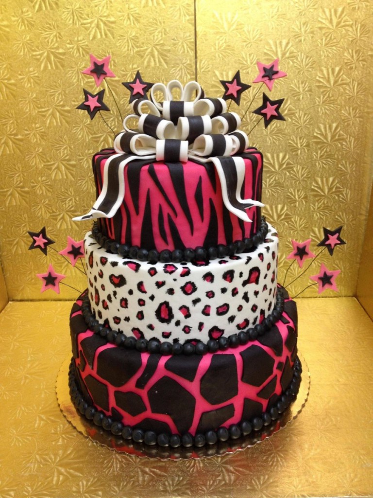 Cheetah Birthday Cake