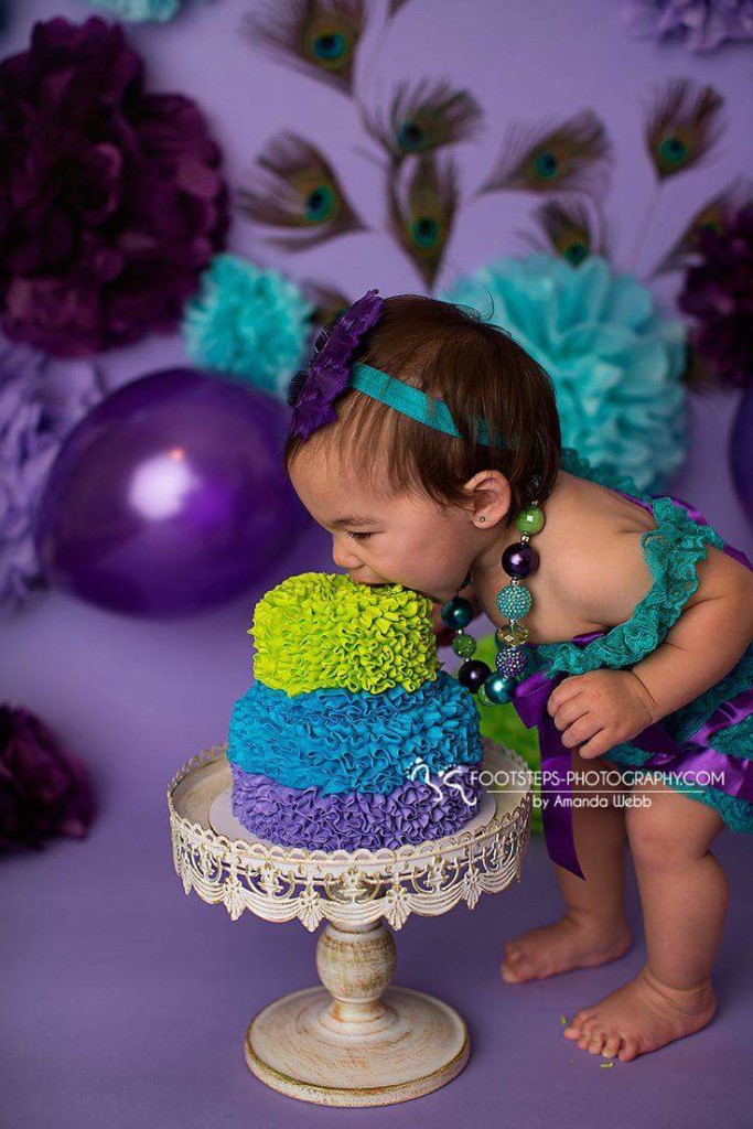 Colorful Ruffle Cake