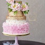 Pretty Peony Ruffle Cake