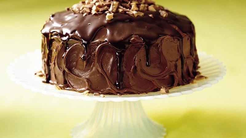 Romantic Chocolate Ganache Cake