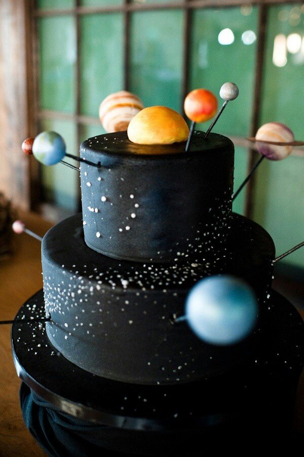 Solar System Wedding Cake