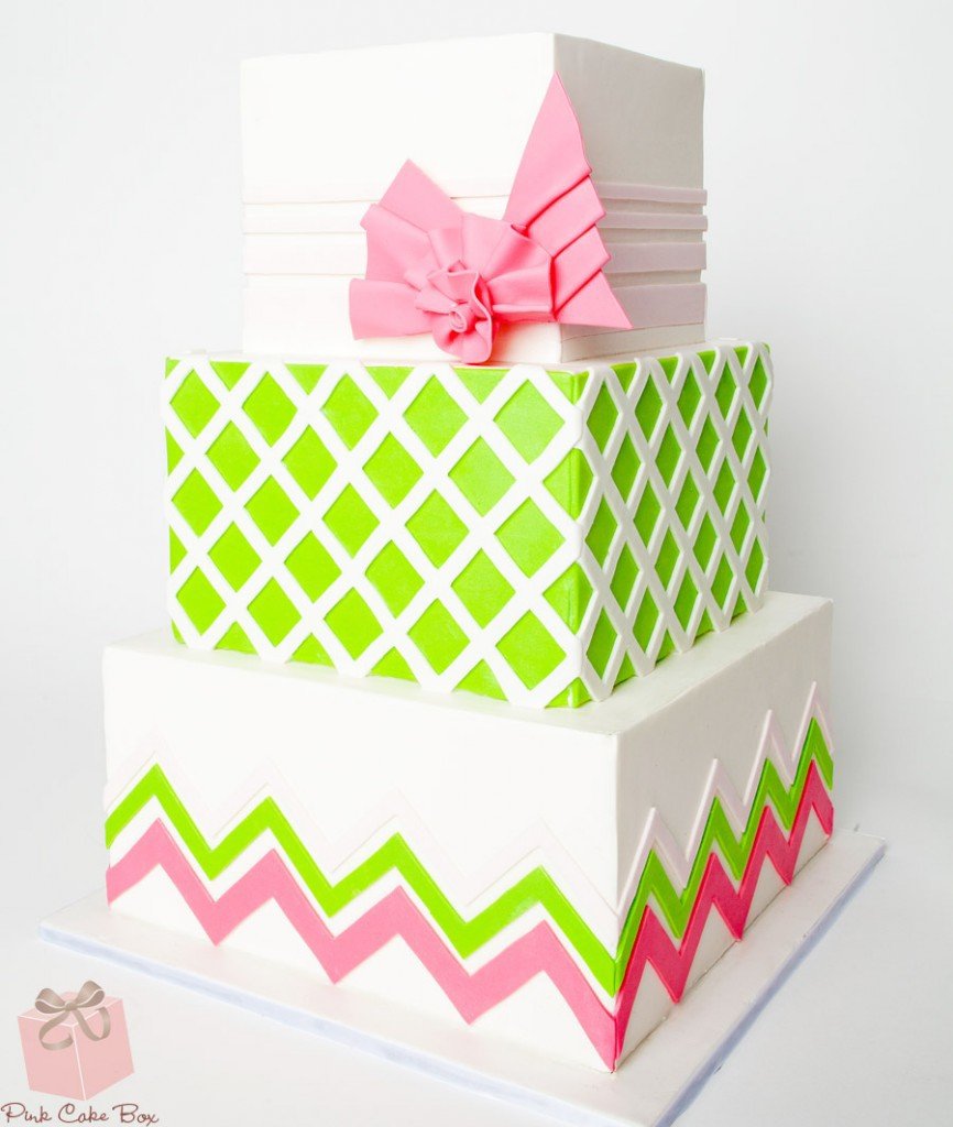 Super Pretty Geometric Cake