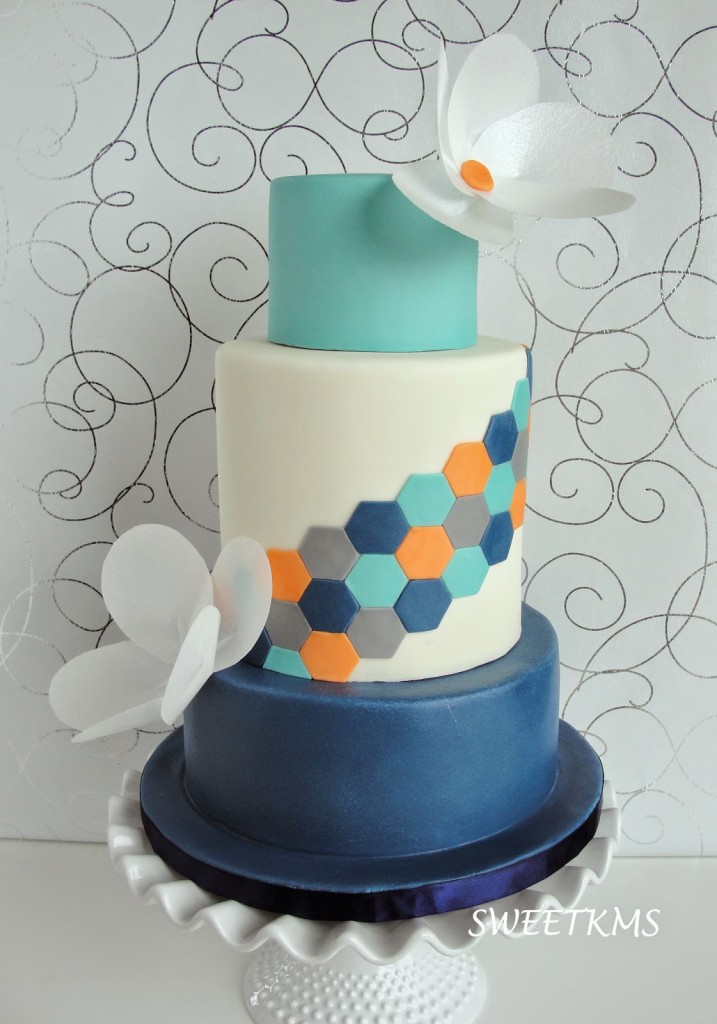 Super Pretty Geometric Cake