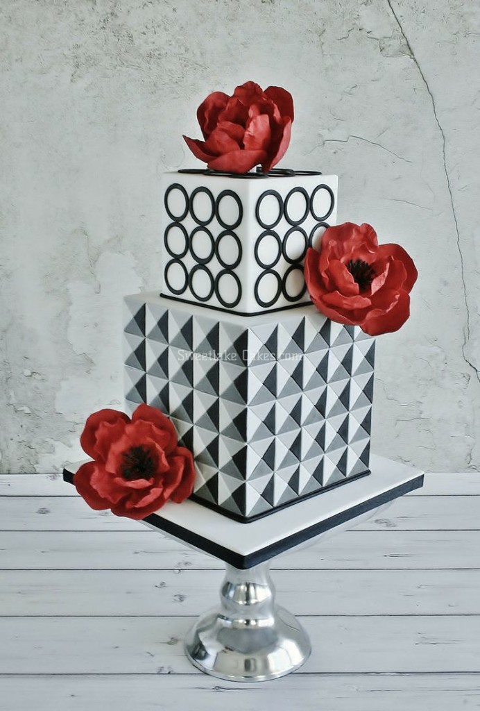 Super Pretty Geometric Cake