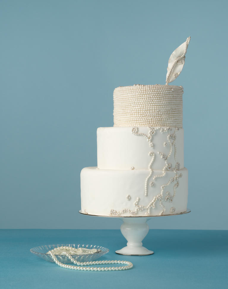 The Prettiest Pearl Wedding Cakes -  