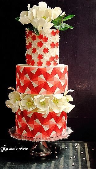 Abstract Cake Design