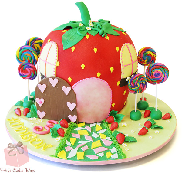 Addison’s 3rd Birthday Strawberry Cake