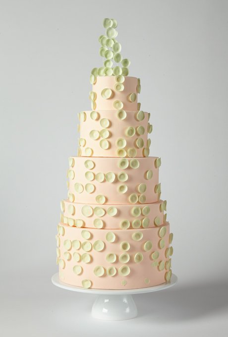 Cascading Fondant Polka Dots
