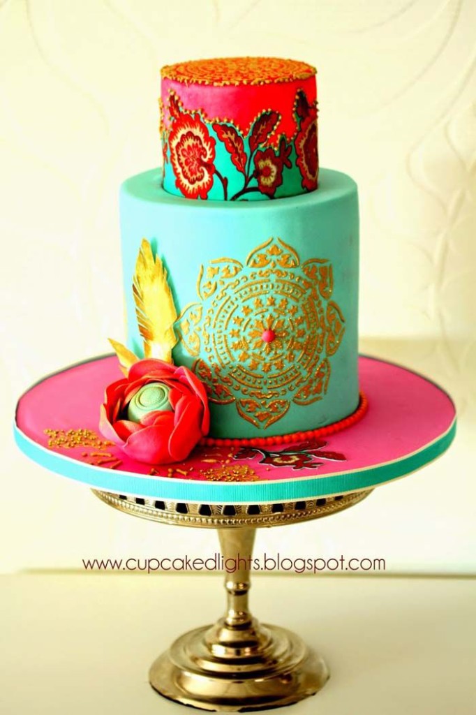 Colorful Moroccan Inspired Cake