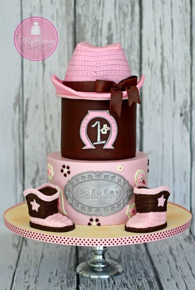 Cowgirl Birthday Cake