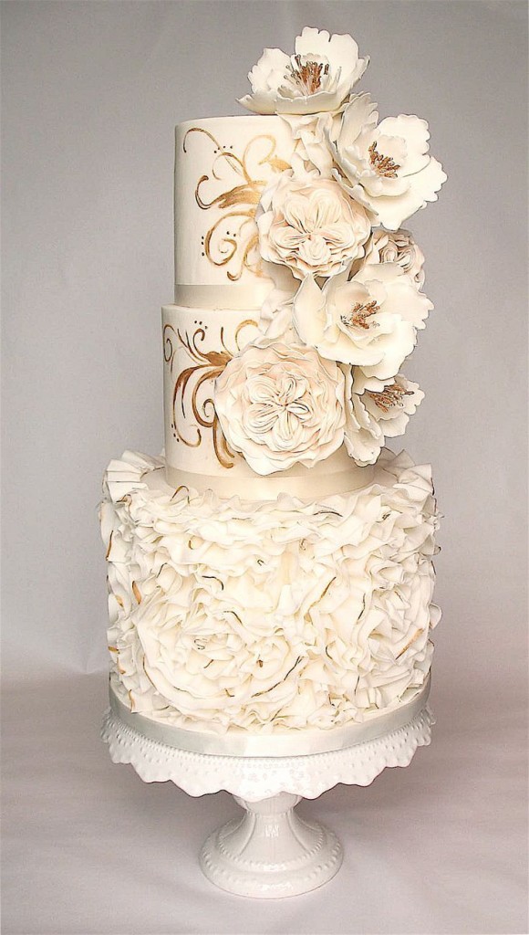 Exquisite Sugar Flower Cake
