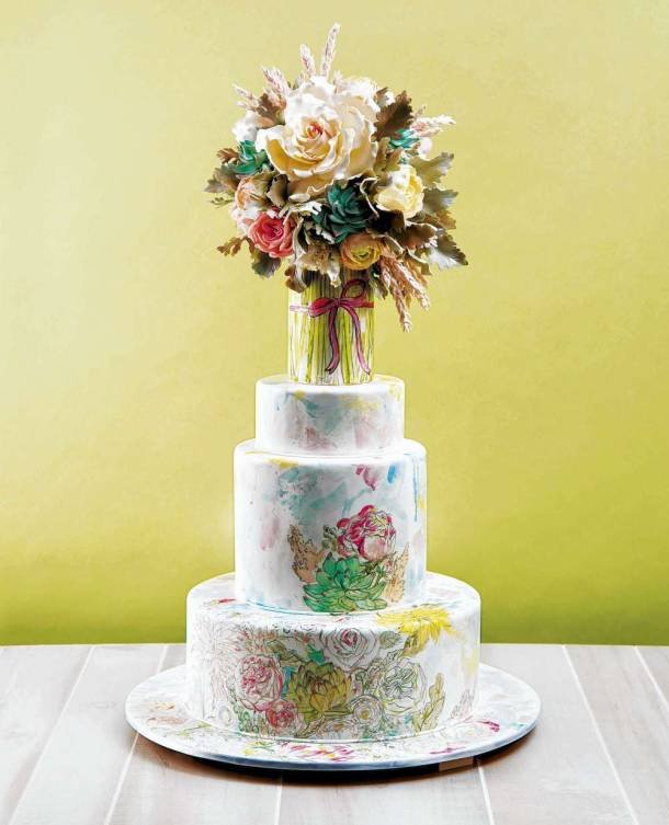 Fashion-Inspired Wedding Cakes