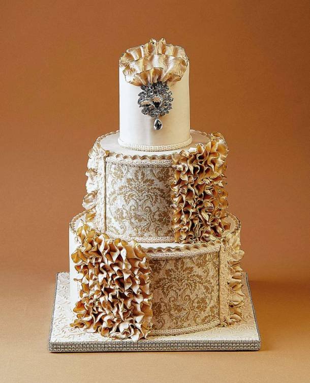 Fashion-Inspired Wedding Cakes