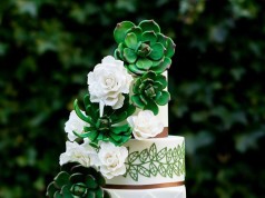 Green Flower Cake