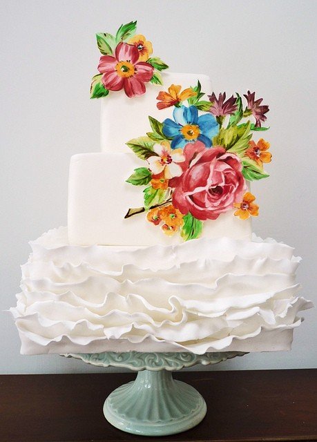 Lovely Hand Painted Cake