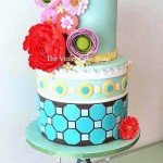 Modern Patterned Birthday Cake