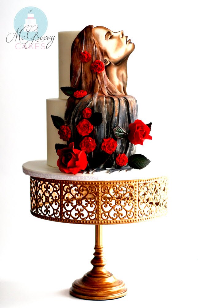 Painted Girl Cake