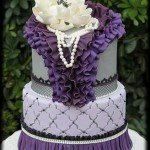 Purple Ruffles Cake