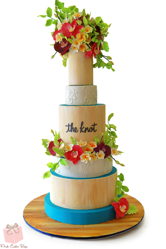 Tropical Themed Cake for The Knot!