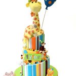 Tyler’s Topsy Turvy Animal Themed Birthday Cake