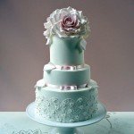 Piped Lace and Pink Roses