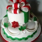 Pretty Christmas Cake