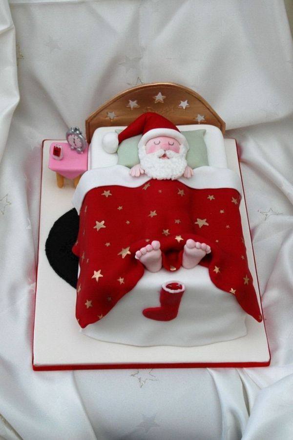 Sleeping Santa Cake