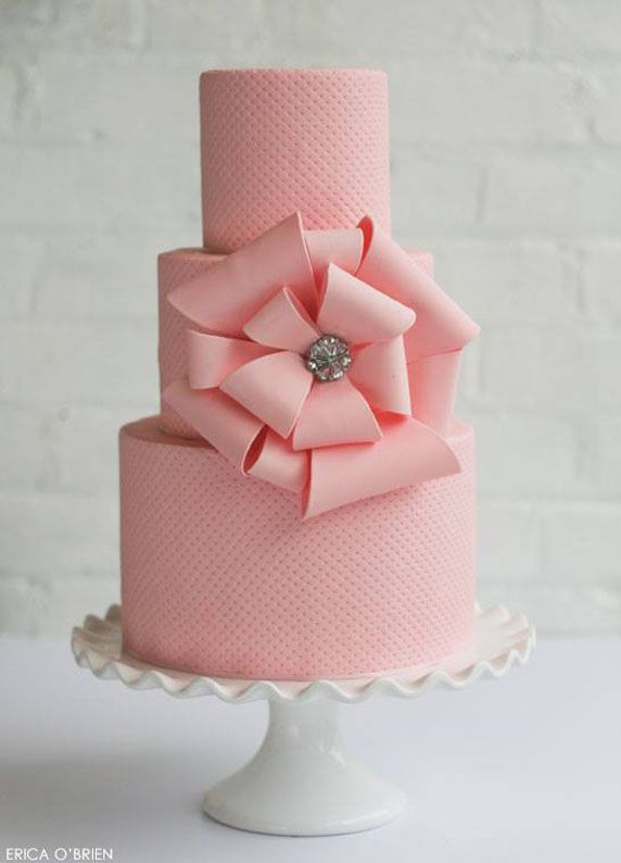 Amazing Tiered Pink Cake with Large Bow