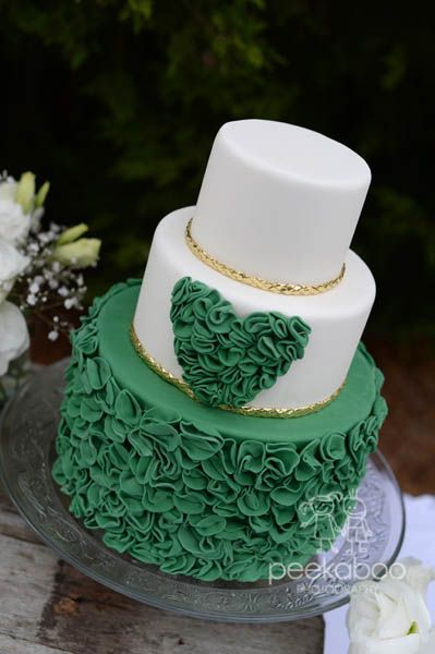 Green Wedding Cake Designs 1