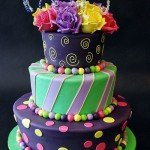 Flared Topsy Turvy Rose Cake