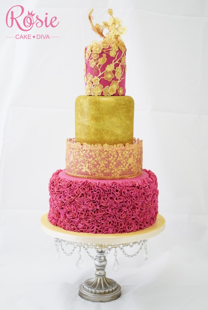 Pink Gold Cake