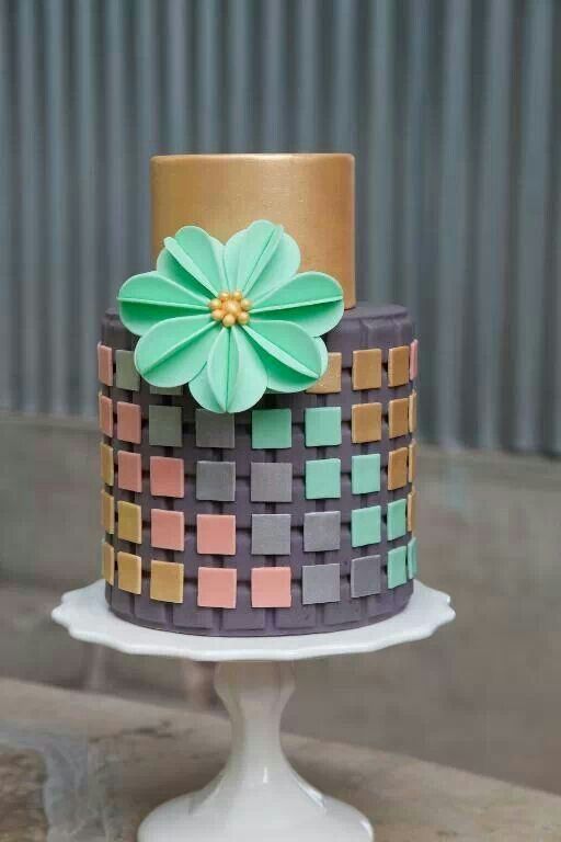 Modern Engagement Cake Designs 7