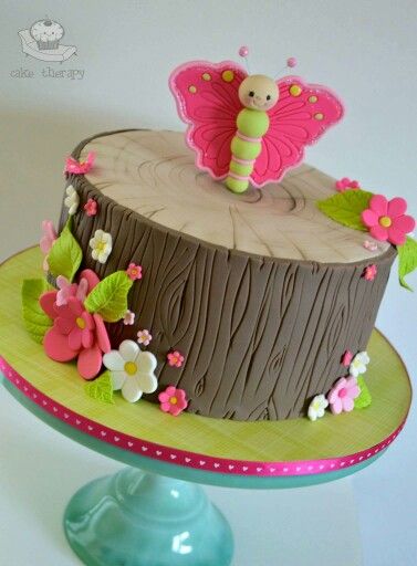 Woodland Butterfly Cake