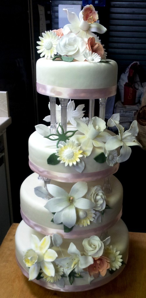 4 Tier Bespoke Wedding Cake by Saveurs