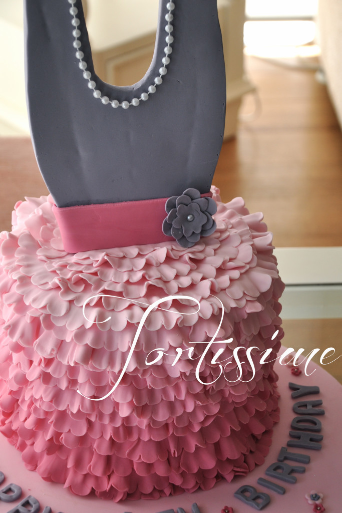 Ballerina Cake Side