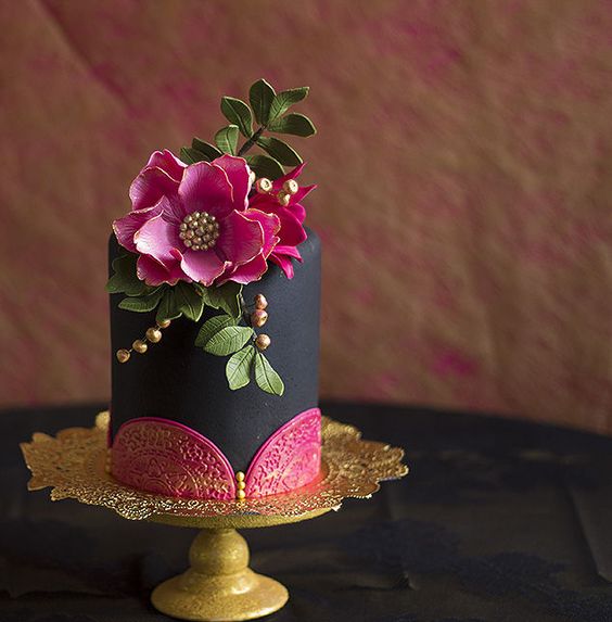 Black Elegant Cake