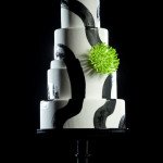 Black and White Swirl Cake