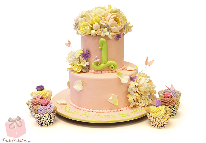 Blush Pink Floral Cake