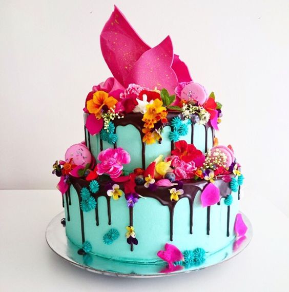 Colorful Birthday Cake