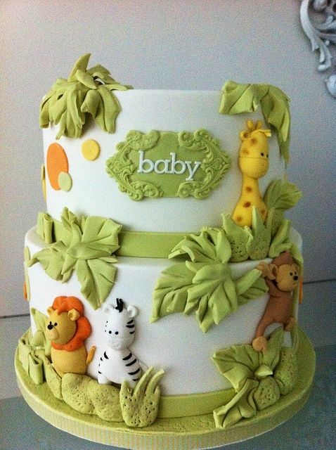 Cute Jungle Tthemed Cake