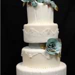 Fabric Flowers Headband Cake