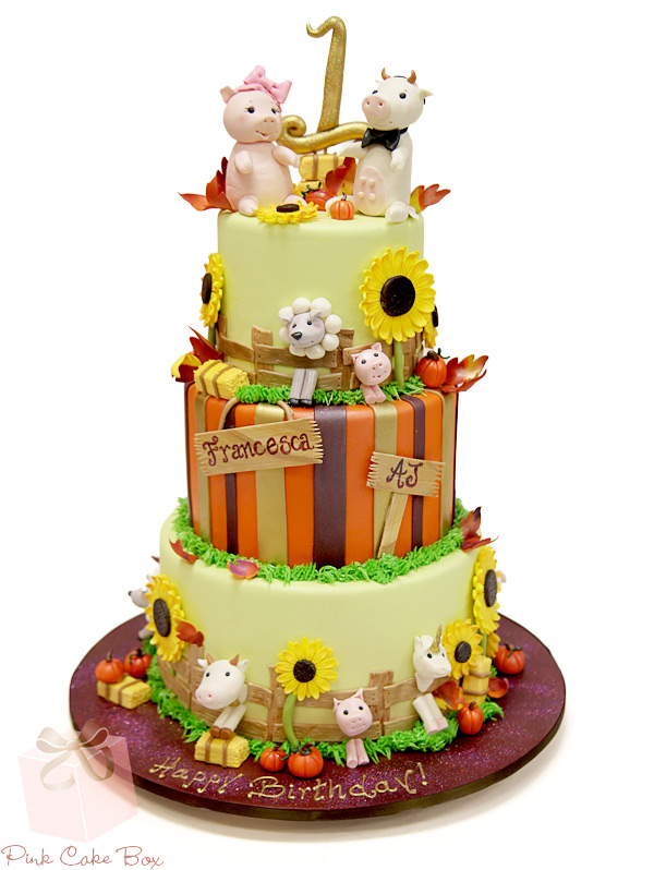 Farm Animal Cake