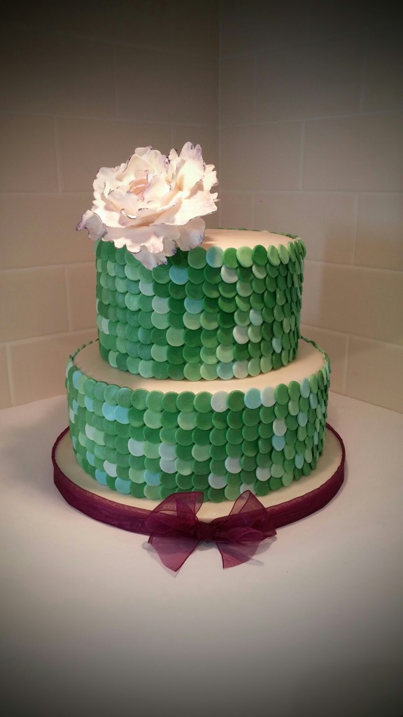 Green Squin Cake