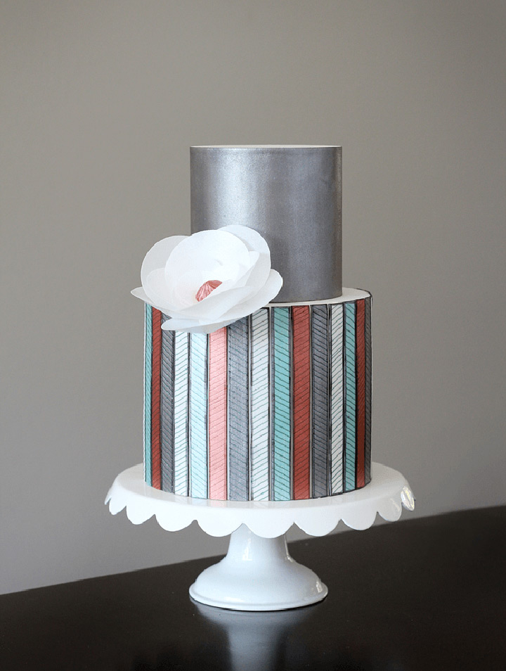 Grey Non Froufrou Cake by Jessica Harris Cake