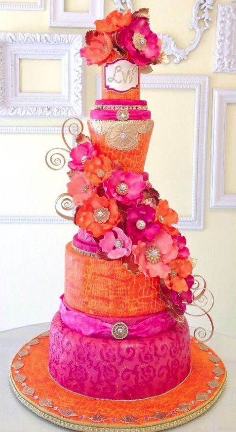 Indian Wedding Inspiration Cake