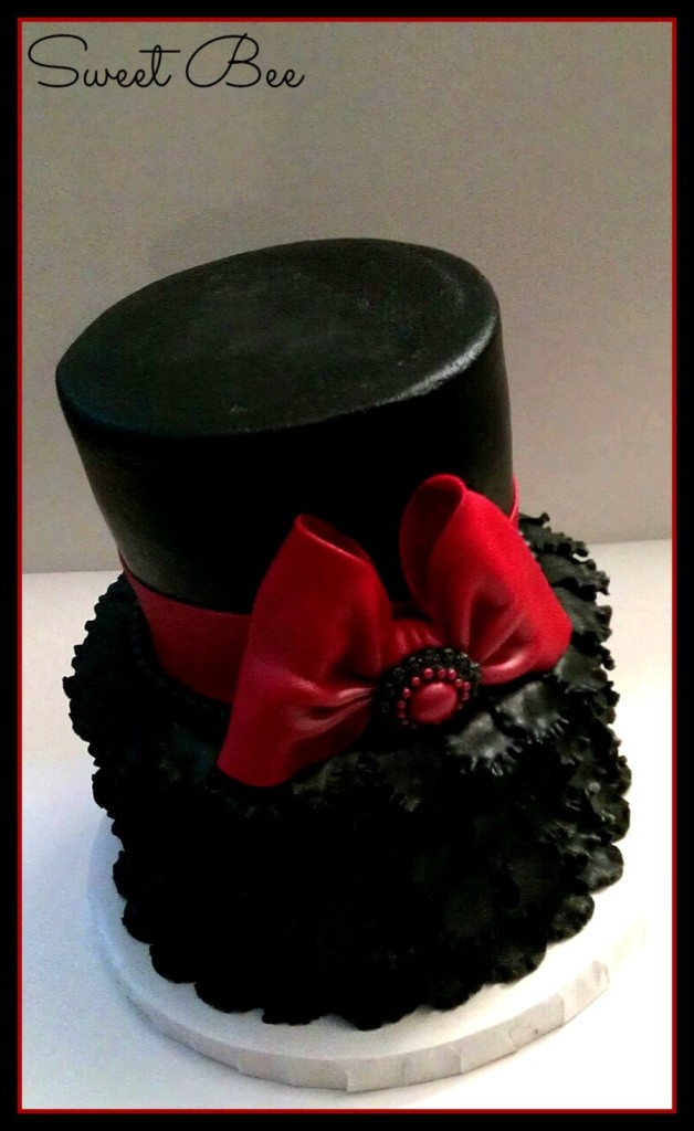 Little Black Dress Inspired Cake
