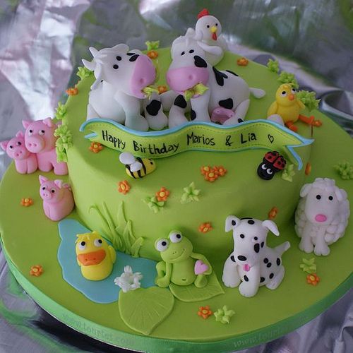Lovely Animals Cake